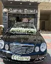 تزيين سيارة بالورد الابيض